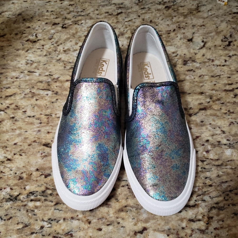 Keds Anchor Slip on slick leather